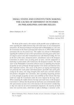 small states and constitution making