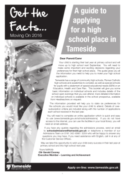Get the Facts... - Tameside Council