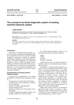 The concept of on-board diagnostic system of working machine