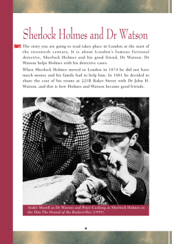 Sherlock Holmes And Dr Watson