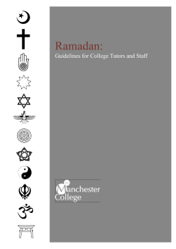 Ramadan - The Manchester College