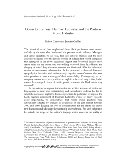 Print this article - Journal of Jazz Studies