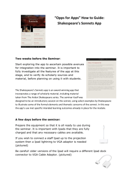 How to Guide Shakespeare`s `Sonnets