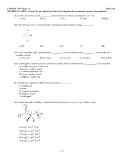 CHM2045 F13 E2 A