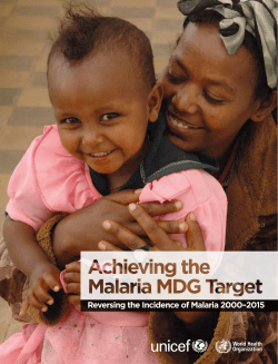 Achieving the malaria MDG target