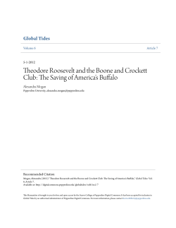 Theodore Roosevelt and the Boone and Crockett Club