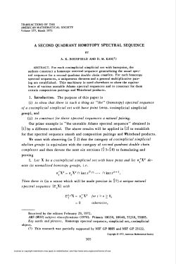 a second quadrant homotopy spectral sequence