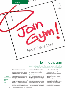 Joining the gym - Consumers` Association of Ireland