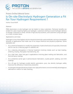 Is On-site Electrolysis Hydrogen Generation a Fit for