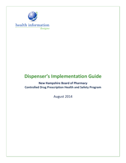 Dispenser`s Implementation Guide