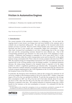 Friction in Automotive Engines