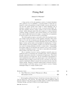 Fixing Bail - The George Washington Law Review