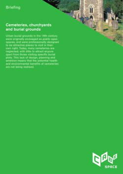 Cemeteries, churchyards and burial grounds