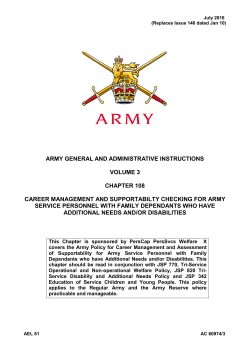 AGAI 108 - Army Families Federation