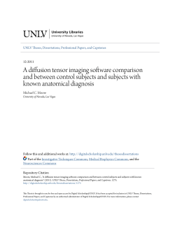 A diffusion tensor imaging software comparison and between control