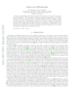 Nuclei as near BPS