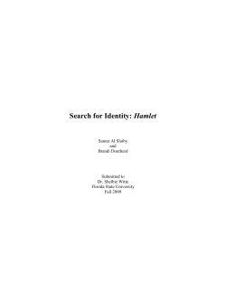 Search for Identity: Hamlet