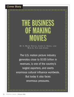 the business of making movies