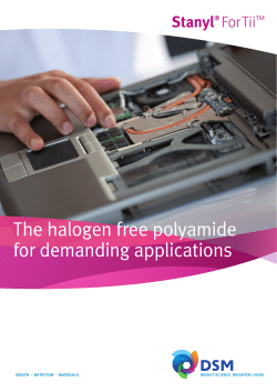 The halogen free polyamide for demanding application