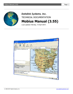 Mobius Manual (3.55) - Datalink Systems Inc.