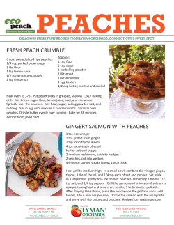 fresh peach crumble gingery salmon with peaches