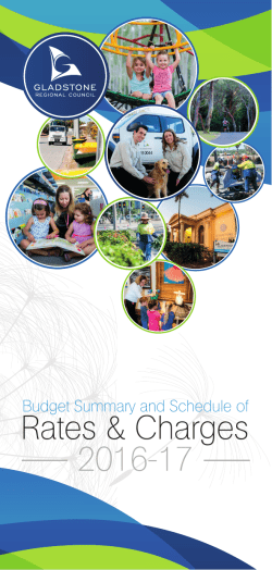 Rates Booklet 2016-17 - Gladstone Regional Council
