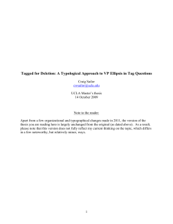 Tagged for Deletion: A Typological Approach to VP