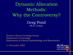 Dynamic Allocation Methods: Why the Controversy?
