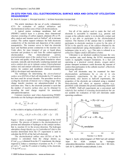 K.R. Cooper, "In Situ PEM Fuel Cell Electrochemical Surface Area