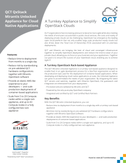 A Turnkey Appliance to Simplify OpenStack Clouds