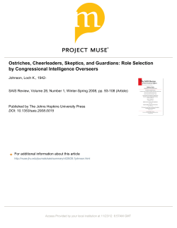 Ostriches, Cheerleaders, Skeptics, and Guardians