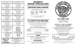 Menu Rev Nov 2015 - Rambo`s bar and grill