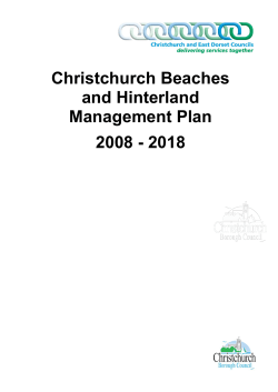 Christchurch Beaches and Hinterland Management