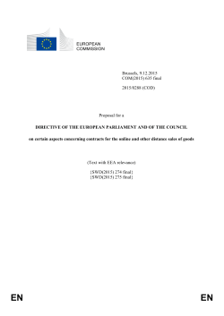 online sales of goods - European Commission