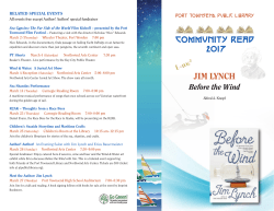2017 jim lynch - Port Townsend Public Library