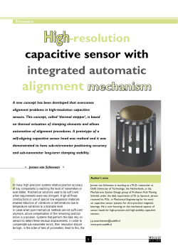 alignment mechanism - Dutch Society for Precision Engineering