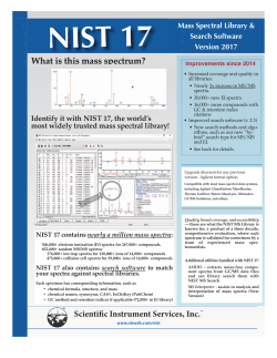 NIST 14 Brochure - Scientific Instrument Services, Inc.