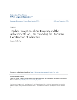 Teacher Perceptions about Diversity and the Achievement Gap