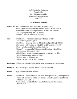 Nā Makani o ka Mokupuni