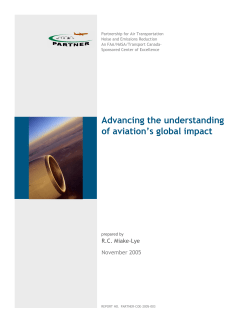 Advancing the understanding of aviation`s global impact
