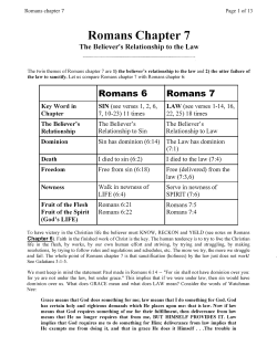 Romans Chapter 7 - Middletown Bible church