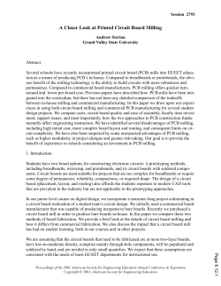 A Closer Look At Printed Circuit Board Milling