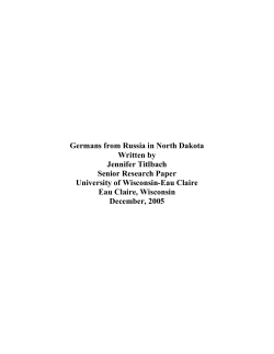 Germans from Russia in North Dakota