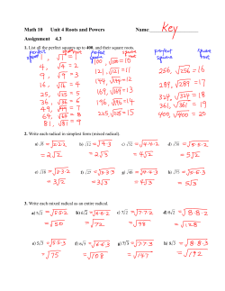 Math 10 Unit 4.3 HW key