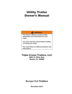 Triple Crown Bumper Pull Utility Trailer