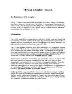Basic Rules - Fullerton School District