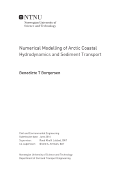 Numerical Modelling of Arctic Coastal Hydrodynamics and Sediment