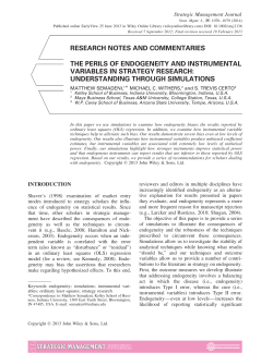 The perils of endogeneity and instrumental variables in strategy