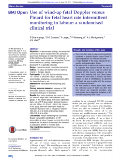 Use of wind-up fetal Doppler versus Pinard for fetal heart rate