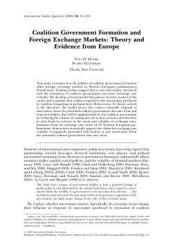 Coalition Government Formation and Foreign